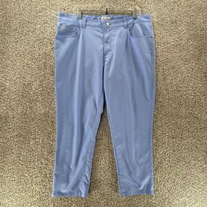 Peter Millar Pants Men 38x26 Blue EB66 Five Pocket Performance Golf Casual Adult